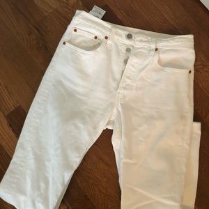 Levis 501 white jeans size 26W 28L